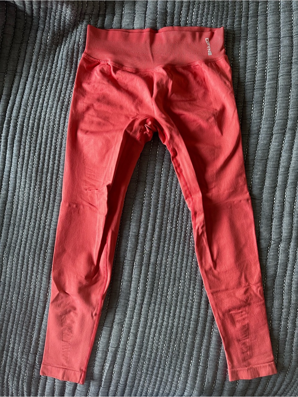 DFYNE Coral-pink High-Waist Leggings